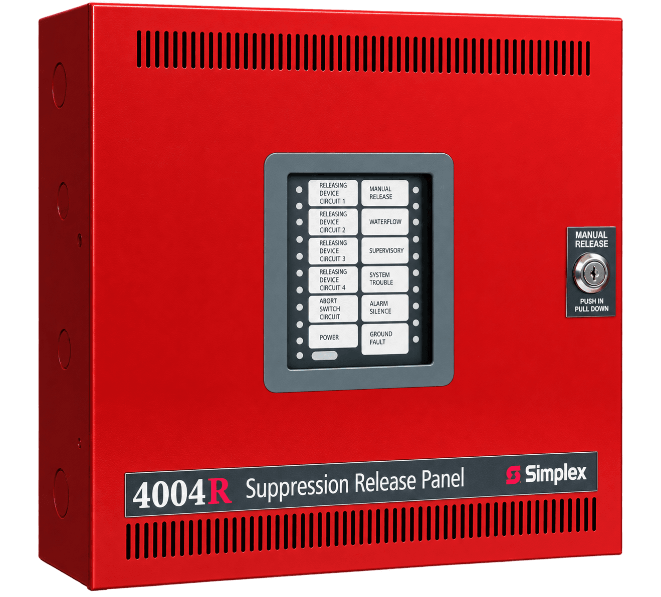 Simplex 4007-9101 (4007ES Hybrid with Four Conventional NACs Red)