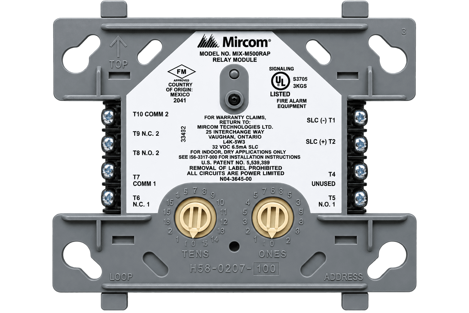 Mircom MIX-M500RAP (Relay Control Module) 1.png