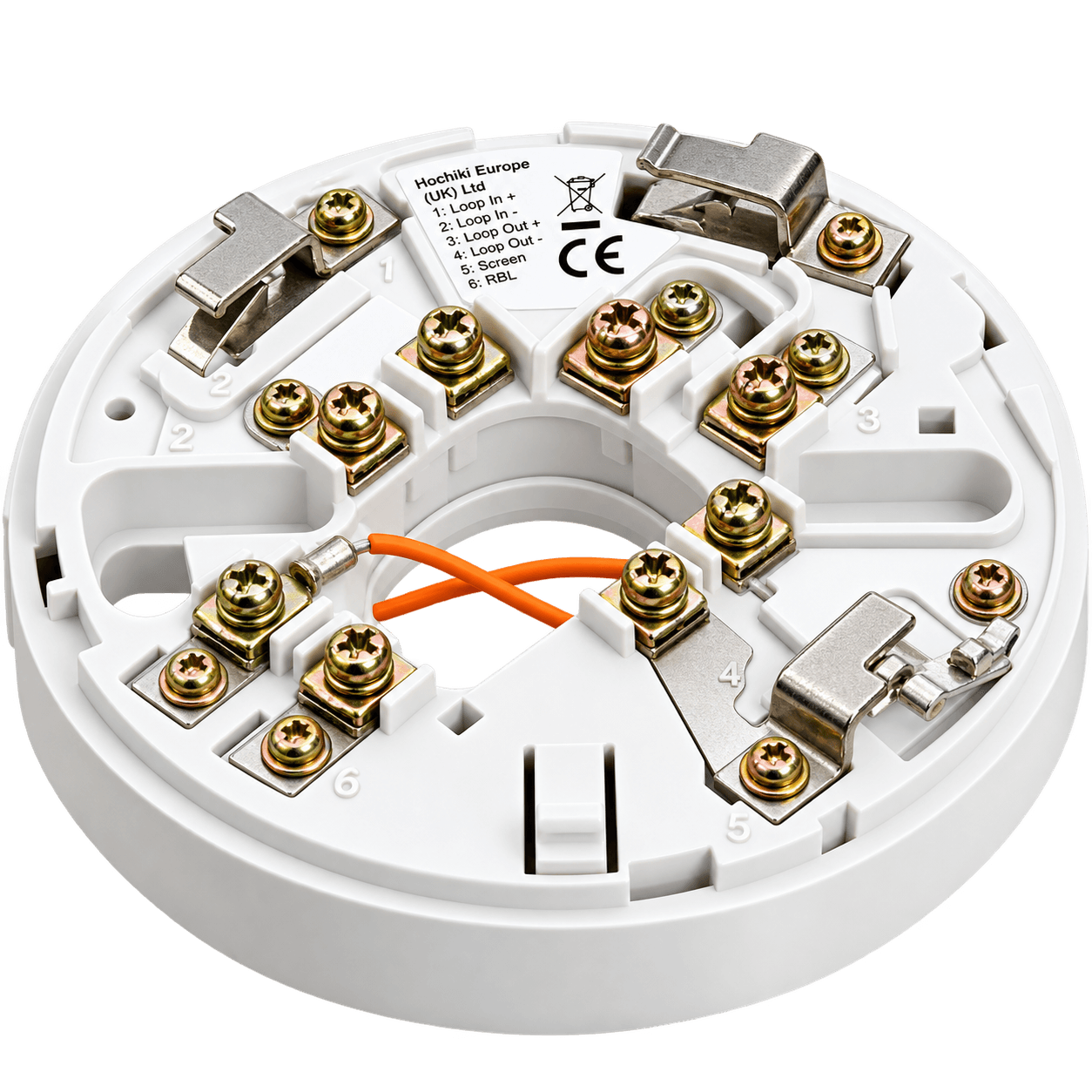 Hochiki YBO-R6RN(WHT) Conventional Relay Base Non Latching White