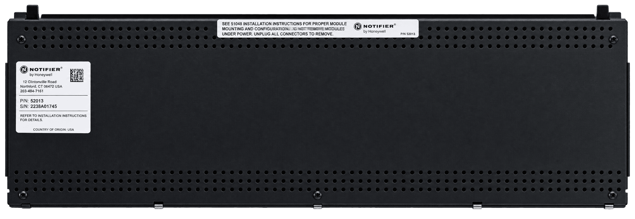 DP-1B Blank Dress Panel Covers One CAB-4 Tier