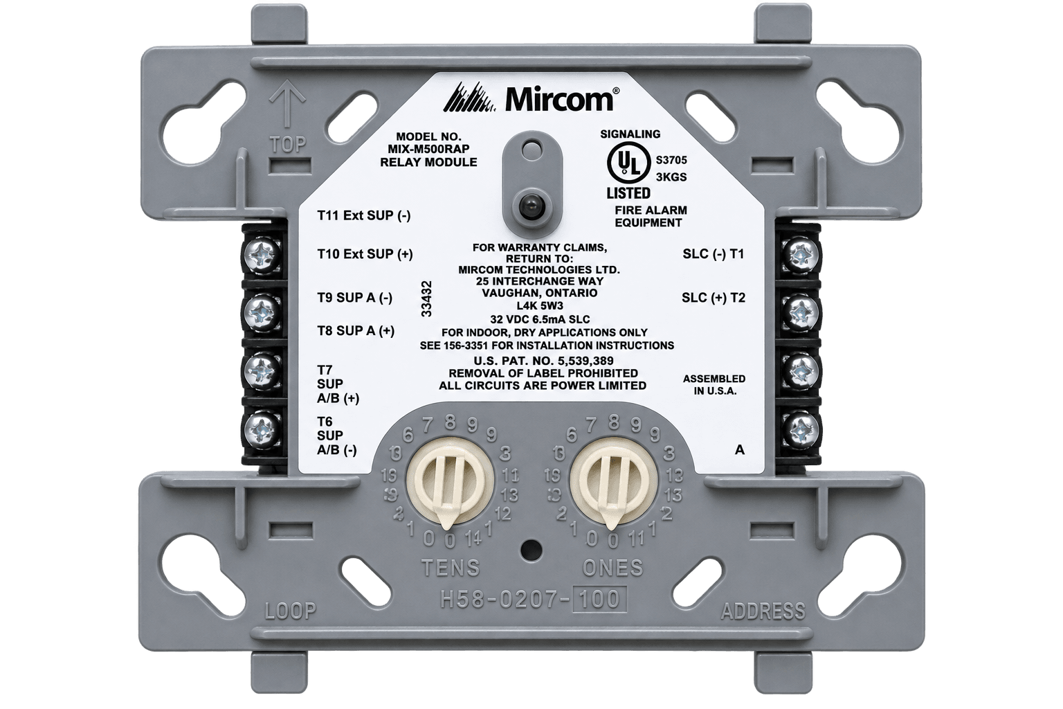 Mircom MIX-M500MAP (Monitor Module) 1.png
